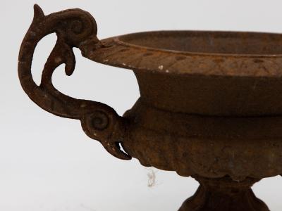 Pair of French Cast Iron Urns late 19th Century