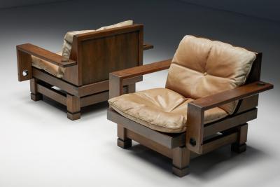 Pair of French Club Chairs 1960s