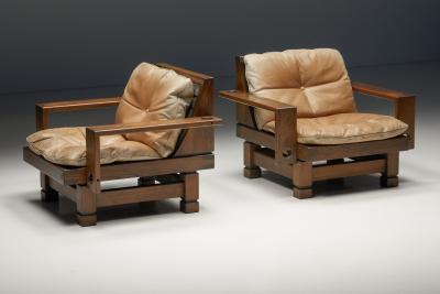 Pair of French Club Chairs 1960s