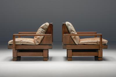 Pair of French Club Chairs 1960s