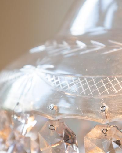 Pair of French Crystal Lights