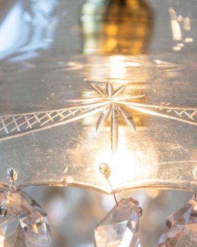 Pair of French Crystal Lights