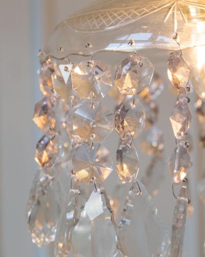 Pair of French Crystal Lights