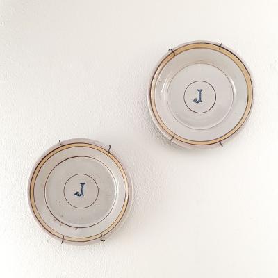 Pair of French Earthenware Plates late 18th century