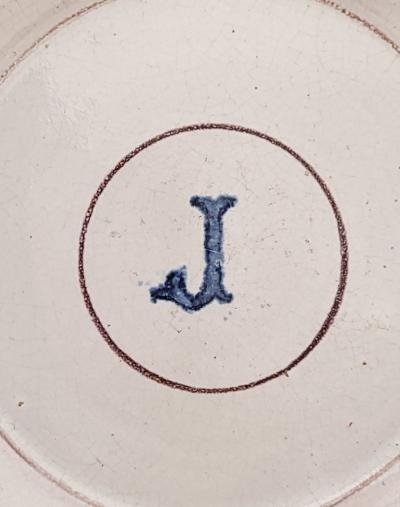 Pair of French Earthenware Plates late 18th century