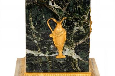 Pair of French Empire Gilt Patinated Bronze Three Light Candelabra ca 1815