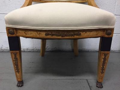 Pair of French Empire Style Side Chairs