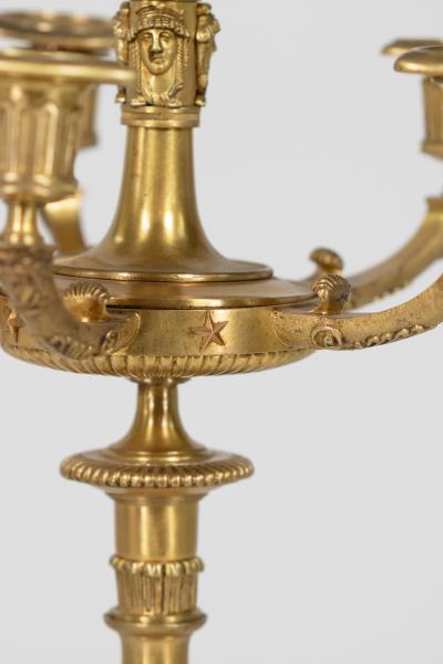 Pair of French Gilt Bronze Six Light Candelabra circa 1860