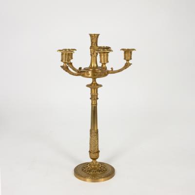 Pair of French Gilt Bronze Six Light Candelabra circa 1860