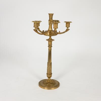 Pair of French Gilt Bronze Six Light Candelabra circa 1860