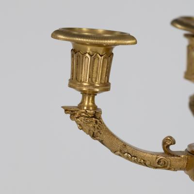 Pair of French Gilt Bronze Six Light Candelabra circa 1860