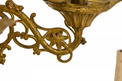 Pair of French Gothic Style Gilt Bronze Sconces