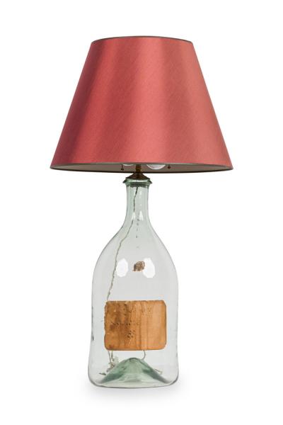 Pair of French Late 19th Century Glass Jug Table Lamps