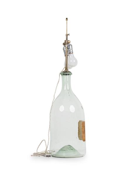 Pair of French Late 19th Century Glass Jug Table Lamps
