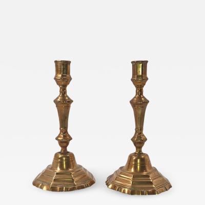 Pair of French Louis XIV Bronze Candlesticks