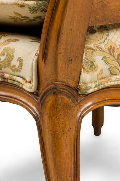 Pair of French Louis XV Beige Armchairs