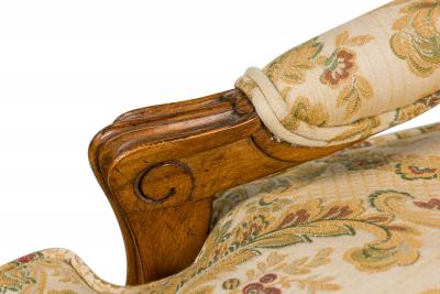 Pair of French Louis XV Beige Armchairs