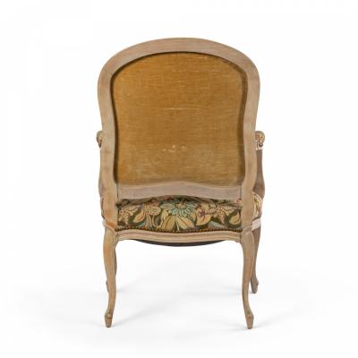 Pair of French Louis XV Bleached Arm Chairs