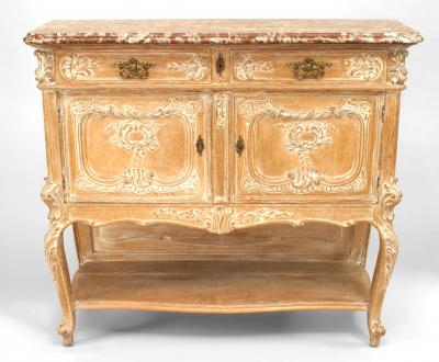 Pair of French Louis XV Bleached Sideboards