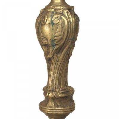 Pair of French Louis XV Bronze Candlesticks