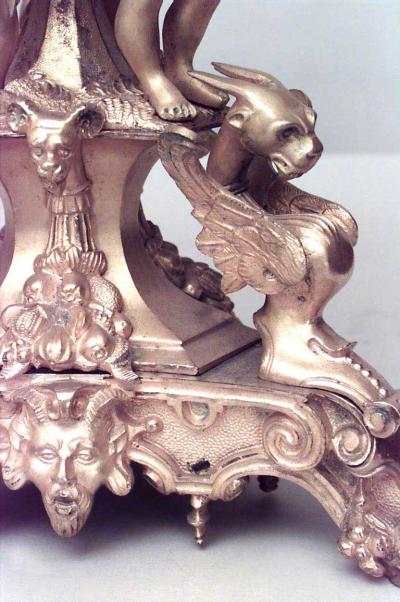 Pair of French Louis XV Bronze Dore 3 Tier Compotes