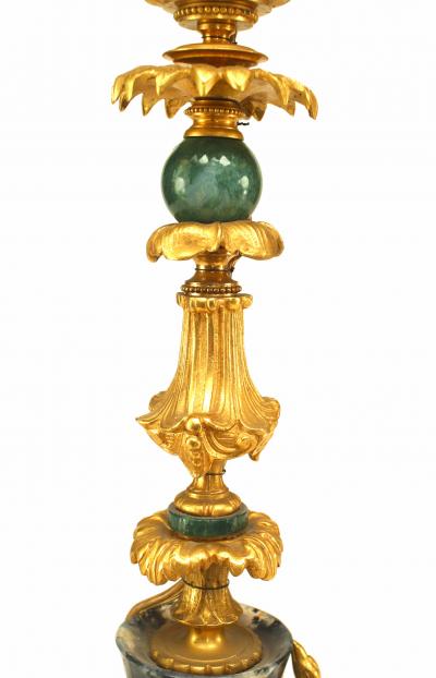 Pair of French Louis XV Bronze Dore Table Lamp