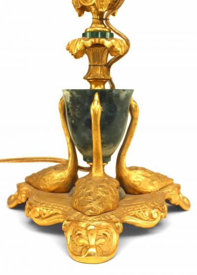 Pair of French Louis XV Bronze Dore Table Lamp