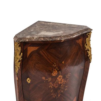 Pair of French Louis XV Corner Cabinets