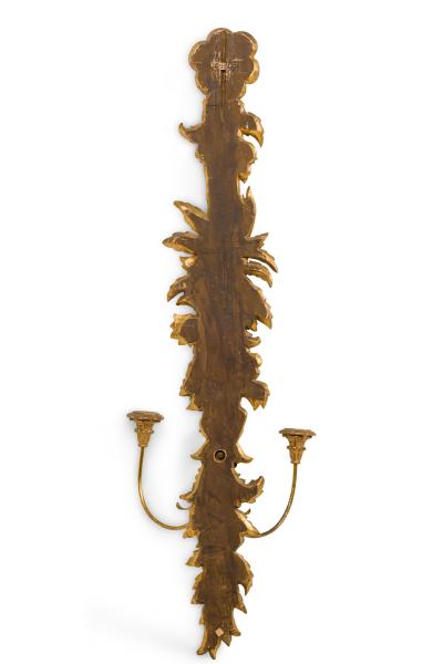 Pair of French Louis XV Giltwood Wall Sconce