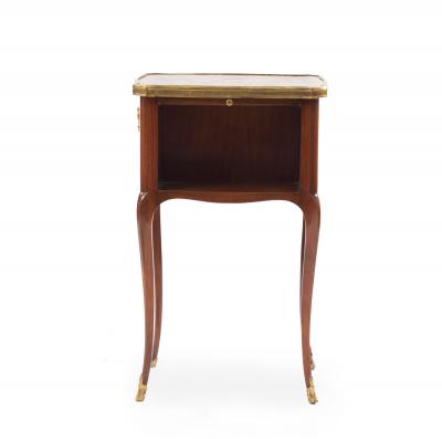 Pair of French Louis XV Marble End Tables