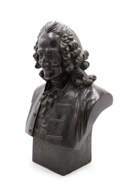 Pair of French Louis XV Metal Noblemen Busts
