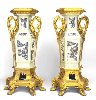 Pair of French Louis XV Pedestals