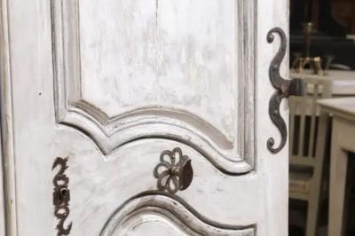 Pair of French Louis XV Period 1750s Painted Communication Doors with Hardware