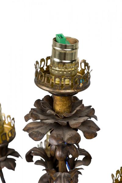 Pair of French Louis XV Style Gilt Cherub Torchieres