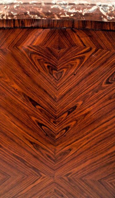 Pair of French Louis XV Style Serpentine Shaped Commodes