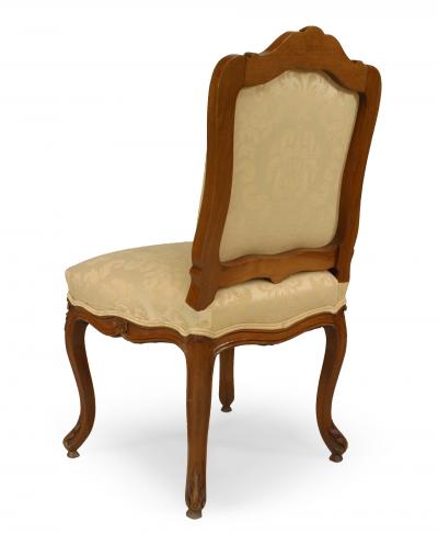 Pair of French Louis XV Walnut Side Chairs