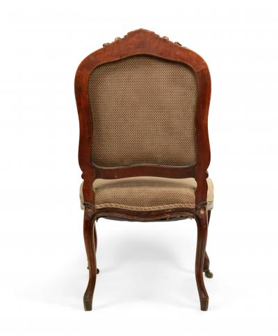 Pair of French Louis XV Walnut Side Chairs