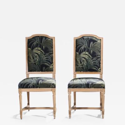 Pair of French Louis XV style chairs 1950s