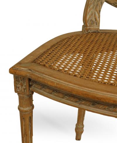 Pair of French Louis XVI Bleached Side Chairs