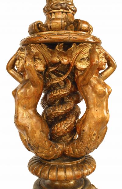 Pair of French Louis XVI Gilt Pedestals