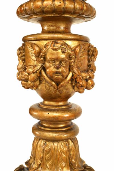 Pair of French Louis XVI Gilt Pedestals