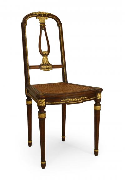 Pair of French Louis XVI Mahogany Side Chairs