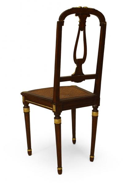 Pair of French Louis XVI Mahogany Side Chairs