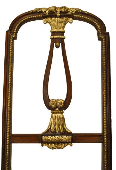 Pair of French Louis XVI Mahogany Side Chairs