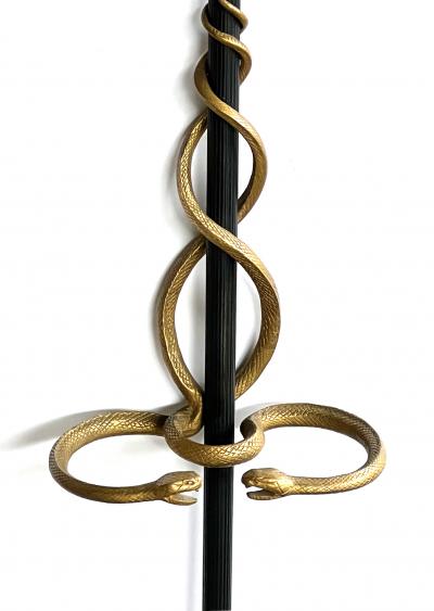 Pair of French Louis XVI Style 19th Century Bronze Medusa Hall Trees