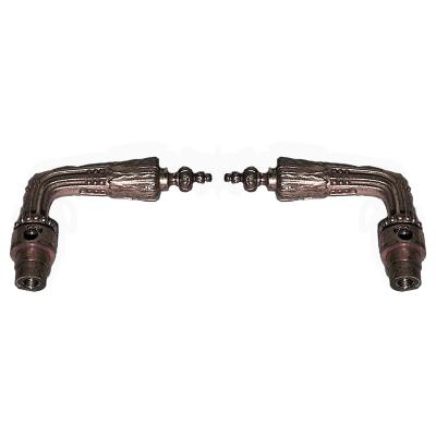 Pair of French Louis XVI Style Bronze Door Handles