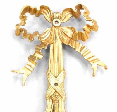 Pair of French Louis XVI Style Bronze Dore Wall Sconces