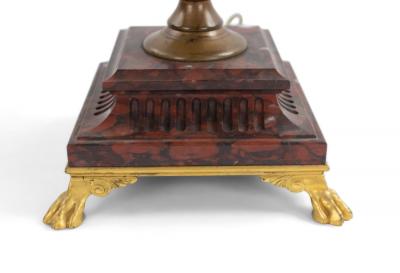 Pair of French Louis XVI Style Ormolu and Bronze Figural Candelabras