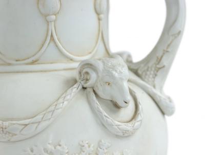 Pair of French Louis XVI Style Porcelain Urn Tables Lamps