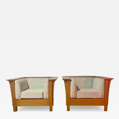 Pair of French Mid Century Modern Armchairs